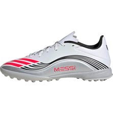 Aesco Adidas F50 Messı League Tf Unisex Futbol Ayakkabısı (Halı Saha), Beyaz, 42