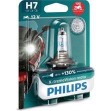 Aesco Philips 12972XV+BW X-Tremevision Moto +%130 H7 Motosiklet Far Lambası, 1 Adet