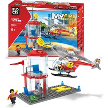 Aesco Blocki My Fire Brigade Itfaiye Helikopter Pisti 129 Prç. KB0812