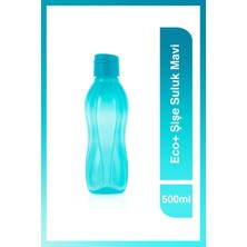 Aesco Tupperware Eco Şişe Kolay Kapak Suluk ve Matara Mavi 500ML