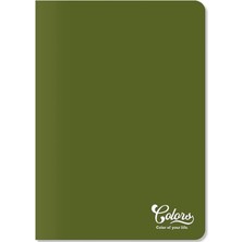 Aesco Meteksan Colors A4 60 Yaprak Çizgili Defter, Yeşil