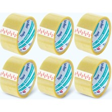Aesco Nuga 45 mm x 40 mt Şeffaf Koli Bandı Akrilik 6 Adet