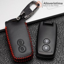 Aesco Alisveristime (Suzuki Sx4, Xl-7, Grand Vitara, Swift Uyumlu) Deri Anahtar Kılıfı