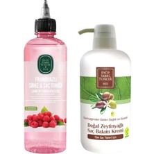 Die Grup Frambuazlı Sirke & Saç Toniği 500 ml x Zeytinyağlı Saç Krem 600 ml