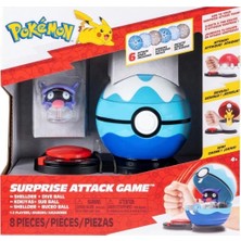 Aesco Shellder ve Dalış Topu ile Pokemon Sürpriz Saldırı Oyunu, 8 Parça Set, 4+ Yaş Için Interaktif Savaş Oyunu