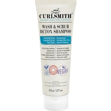 Die Grup Curlsmıth - Wash & Scrub Detoks Şampuanı - Her Saç Tipine Uygun Vegan Peeling Arındırıcı Şampuan, Sağlıklı Saç Derisi (8 Oz)