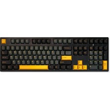 Die Grup Akko 3108RF Black Gold Frost Pink Switch Kablosuz Ingilizce Mekanik Gaming Klavye
