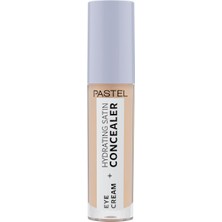 Die Grup Pastel Eye Cream + Hydrating Satin Concealer - Göz Kremi + Göz Altı Kapatıcısı, 62 Ivory, 4,3 ml