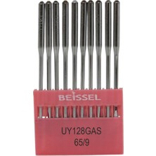 Die Grup Beıssel Beissel UYX128 Sanayi Tipi Reçme Makinesi Iğnesi 9/65 Numara Ses Uçlu 10 Adet (1 Paket)