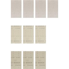 Aesco Bosch Professional 10 Parça Expert M480 Ağ Zımpara Seti (Boyalı Ahşap, Sert Ahşap, 80X133 Mm, Aksesuar Titreşimli Zımpara Makinesi)