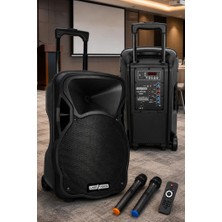 Die Grup Lastvoice LS-P1912EE 12 Inç 800 Watt Portatif Taşınabilir Mikrofonlu Seyyar Ses Sistemi