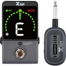 Aesco Xvive XV-P58 Akort Aletli Receiver Pedallı 5.8ghz Kablosuz Gitar Bağlantı Sistemi - Siyah