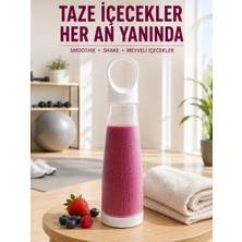 400 ml Taşınabilir Mini Blender Şarjlı Kablosuz Smoothie ve Shake Hazırlama