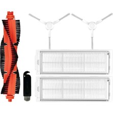Die Grup Myayd Xiaomi Robot Vacuum-Mop 2s / Mop P/mop Pro / XMSTJQR2S / STYTJ02YM Için Yedek Parçalar, 1 Başlık, 2 Hepa Filtre, 2 Yan Fırça, 1 Temizleme Aleti
