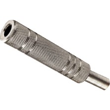 Aesco Lunatic 7059 Metal 6.3 mm Stereo Gitar Jack Uzatma (7059 Gümüş)