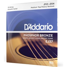 Aesco D'addario EJ37 12 Telli Akustik Gitar Teli (12-54)