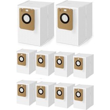 Die Grup 10 Adet Dreame Bot D10 / D10 Plus / L10 / L10 Plus / D10S / D10S Plus / Z10 Pro Robot Süpürge Toz Çöp Torbası Yedek Parça Aksesuar Seti
