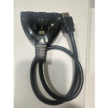 Die Grup 4K HDMI Switch 3 Port HDMI Switch 50 cm Kablolu HDMI Çoğaltıcı