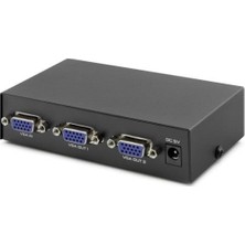 Die Grup Lunatic 1245 VGA Splitter Switch 2 Port 200MHZ Çoklu Ekran Çoklayıcı