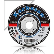 Aesco Karbosan 910910 Standart 115X3.0X22.23 mm Nk Metal Kesme Diski
