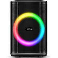 Die Grup Hepu HP-979 Partybox Bluetooth Hoparlör – 8” Hoparlör 40W Güç Rgb Işık Tws Destekli