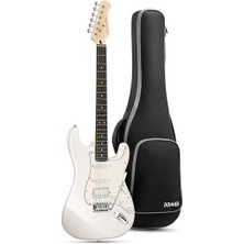Aesco Donner DST-152 Full-Size St Elektro Gitar (Beyaz)