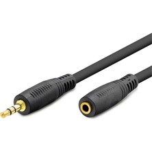 Die Grup Hadron HDX1020 3.5mm (M) To 3.5mm (F) Kablo 2lıne Gold 5m Siyah