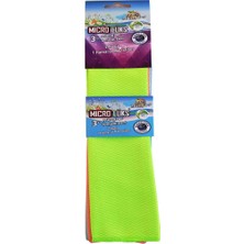 Die Grup Microlüks Mikrofiber 3'lü Temizlik Bezi 2 Havlu + 1 Hamarat Bez 30CM x 34CM