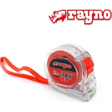 Aesco Rayno Şeffaf Şerit Metre 3m x 16MM - 3016