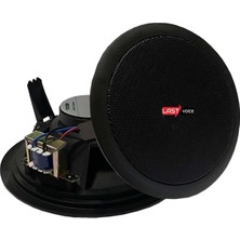 Die Grup Lastvoice Tvx-6tb Trafolu Alçıpan Tavan Hoparlörü (Siyah 16 cm 30 Watt)