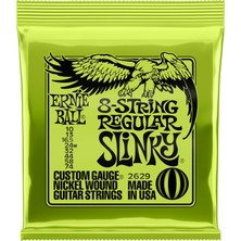 Aesco Ernie Ball Normal Slinky 8 Telli Nikel Yara Elektro Gitar Telleri, Ölçü 10-74