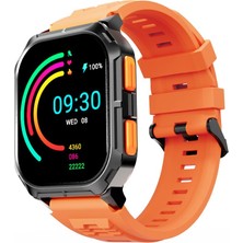 Die Grup Hifuture Ultra3 2.01" Aod Ekran Bluetooth 5.2 IP68 Su Geçirmez 100+ Spor Modu Spo2 Kalp Atış Takibi Mikrofonlu 52MM Akıllı Saat Turuncu