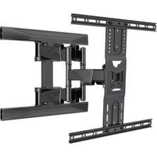 Die Grup Nb North Bayou Tv Duvara Montaj Döner Tv Braketi 45-75 Düz Ekran Tv Vesa Için Tam Hareket 600X400MM'YE Kadar Yük Kapasitesi TO100 LBS(45KG)