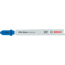 Aesco Bosch 3x Pro Metal Medium T121AFC Dekupaj Testere Bıçağı (Çelik Saclar, Çelik Saclar, Uzunluk 92 Mm, Professional Aksesuar Dekupaj Testeresi)