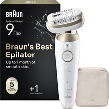 Braun Silk·épil 9 Flex Epilatör, Islak ve Kuru, Kalıcı Pürüzsüz Cilt, 9-030 3D