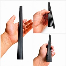 Aesco Özen Çizgili Mat Siyah 1 Adet 512 mm Mobilya Kulpu Metal Çekmece Dolap Kapak Kulp Modern Şık Tasarım