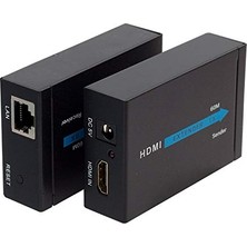 Die Grup HDMI Görüntü Aktarma, HDMI To Cat5/cat6, 60 Metre, Adaptörlü, Extender,