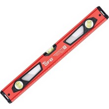 Aesco Gfb Kırmızı Profesyonel Mıknatıslı Su Terazisi 100 cm GFB5525