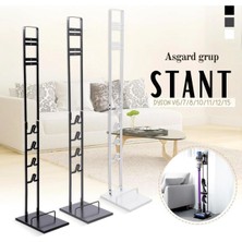 Die Grup Asgard Grup Dyson V15 - V12 - V11 - V10 - V8 - V7 - V6 ile Uyumlu Dikey Beyaz Renk Süpürge Standı