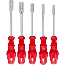 Aesco Aee® 5 Parça Lokma Tornavida Seti – 6/7/8/10/13 mm | Profesyonel El Aletleri | Dayanıklı Çelik Gövde | Ergonomik Kaymaz Sap | Usta & Hobi Kullanımı Için Mükemmel