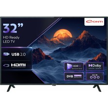 Die Grup Conti 32” Hd Ready LED Tv (CT32LE300H),DAHILI Uydu Alıcılı, 2x Hdmı, USB Medya Oynatıcı, Dolby Audio, Enerji Tasarruflu, 1366X768