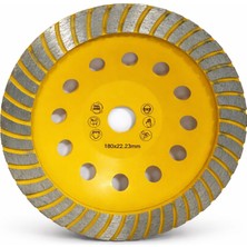 Aesco Turbo Elmaslı Taşlama Diski 180MM Metal Beton Granit Mermer Kesme ve Taşlama Uyumlu