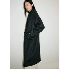 Mango El yapımı oversize yün palto