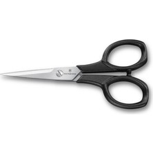 Aesco Victorinox Ev Makası "italya", El Işi Makası, Kağıt Makas, Keskin Bıçak, 10 Cm, Sağlam Plastik Sap, Paslanmaz Çelik, Siyah