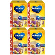 Die Grup Bebelac 3 Bebek Devam Sütü 800 gr 9-12 Ay x 4 Adet