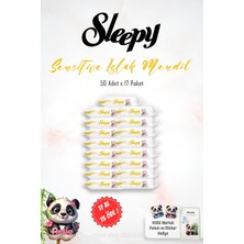 Die Grup 17 Al 15 Öde Sleepy Sensitive Islak Bebek Mendil 50'li ve Rosıe Pamuk