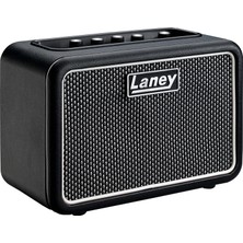 Aesco Laney Mını-Stb-Superg Bluetooth Pil ile Çalışan Gitar Amp Akıllı Telefon Arayüzlü - 6W - Supergroup Edition Siyah