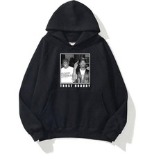 Aesco Tarzsokak Y2K Unisex Trust Nobody Siyah Sweatshirt Kod 1982, SIYAH-715, M