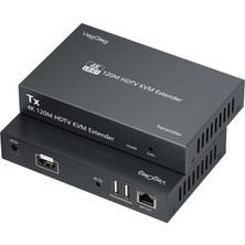 Die Grup Veggieg 4K 30Hz HDMI Kvm Extender 120 Metre CAT5E/6 HDMI Menzil Genişletici Uzatıcı
