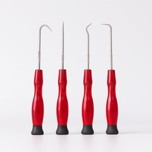 Aesco Conta Oring Çıkartma Kiti Oto Tamir Oring Seti 4 Parça Sökme Kancası Paslanmaz Çelik Ergonomik Saplı